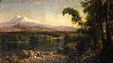 Figures in an Ecuadorian Landscape by Frederic Edwin Church